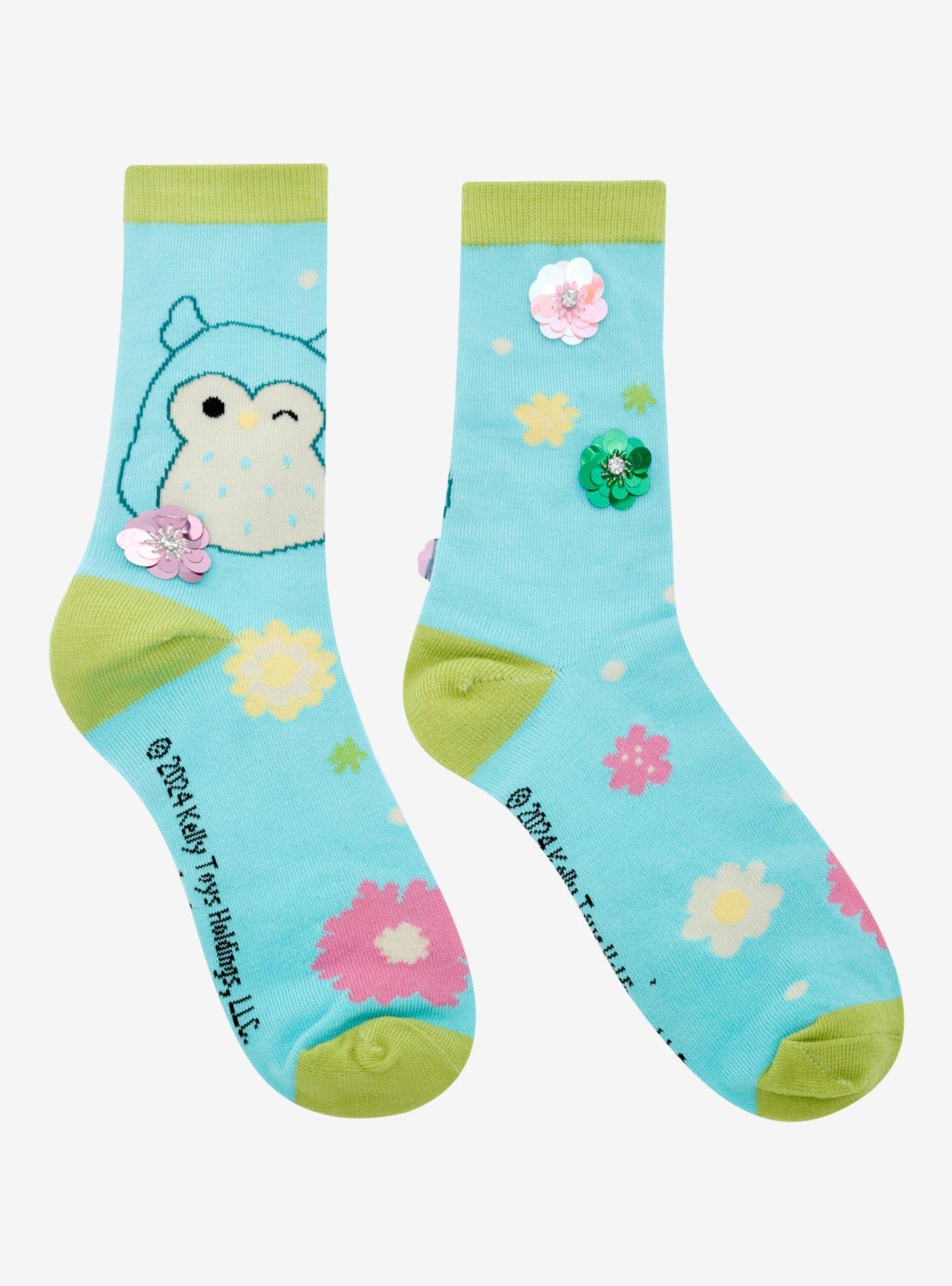 Squishmallows Winston 3D Flower Crew Socks, , hi-res