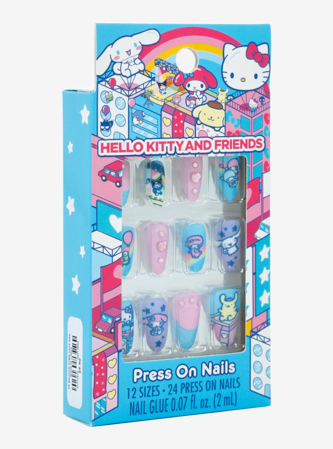 Hello Kitty And Friends Balloons Faux Nail Set, , hi-res