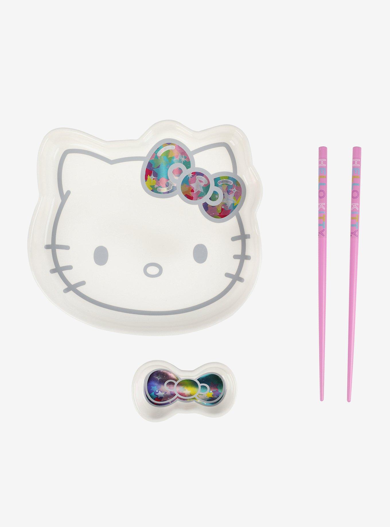 Hello Kitty Stars Sushi Set With Chopsticks, , hi-res