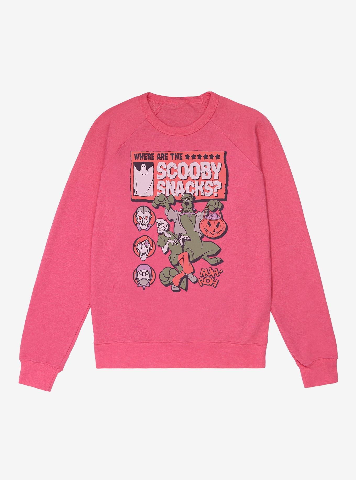 Scooby-Doo Where Are The Scooby Snacks French Terry Sweatshirt - PINK ...