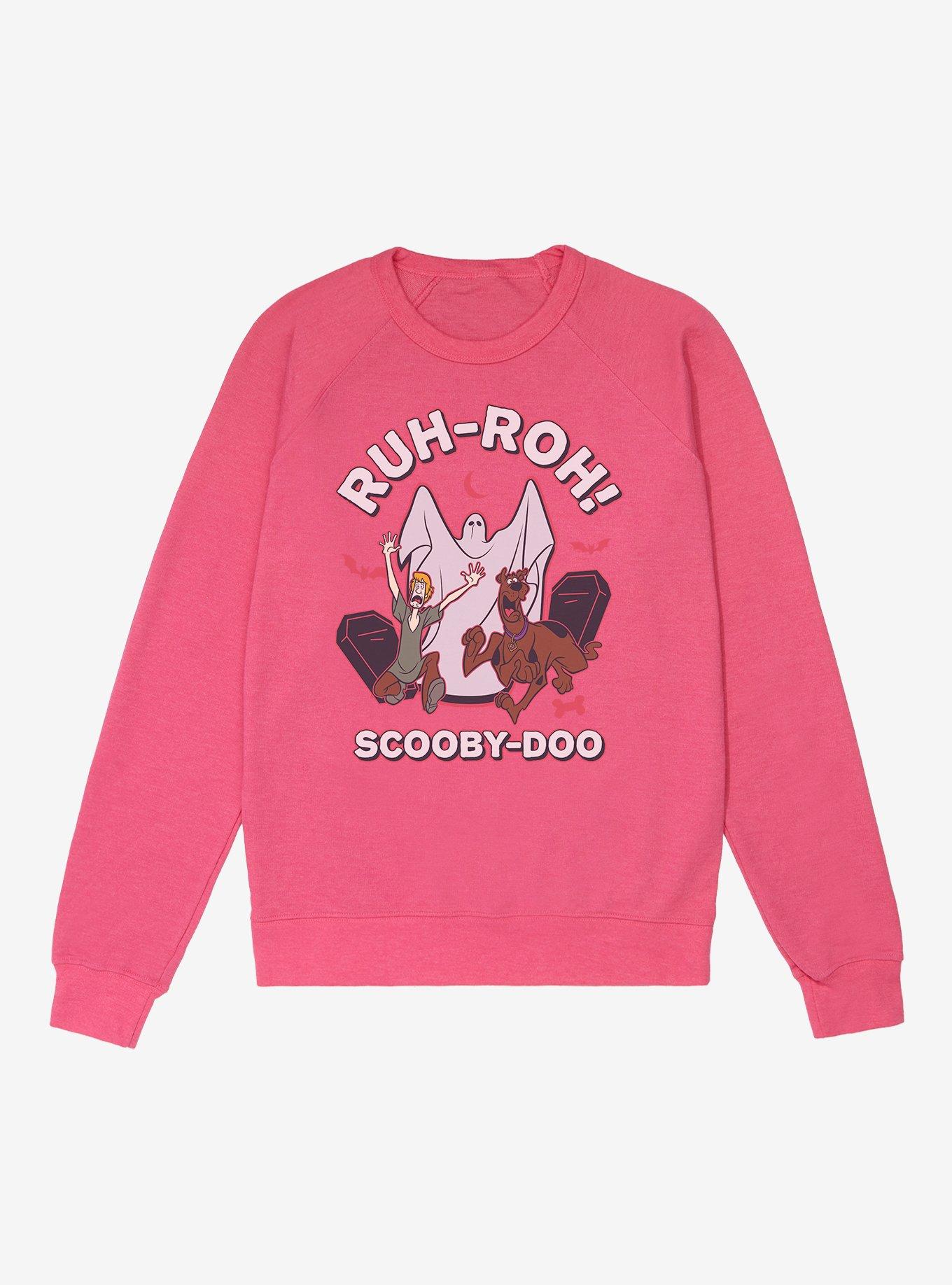 Scooby-Doo Ghost Ruh-Roh French Terry Sweatshirt, HELICONIA HEATHER, hi-res