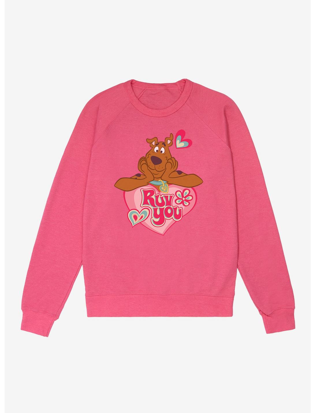 Scooby-Doo Ruv You French Terry Sweatshirt, HELICONIA HEATHER, hi-res