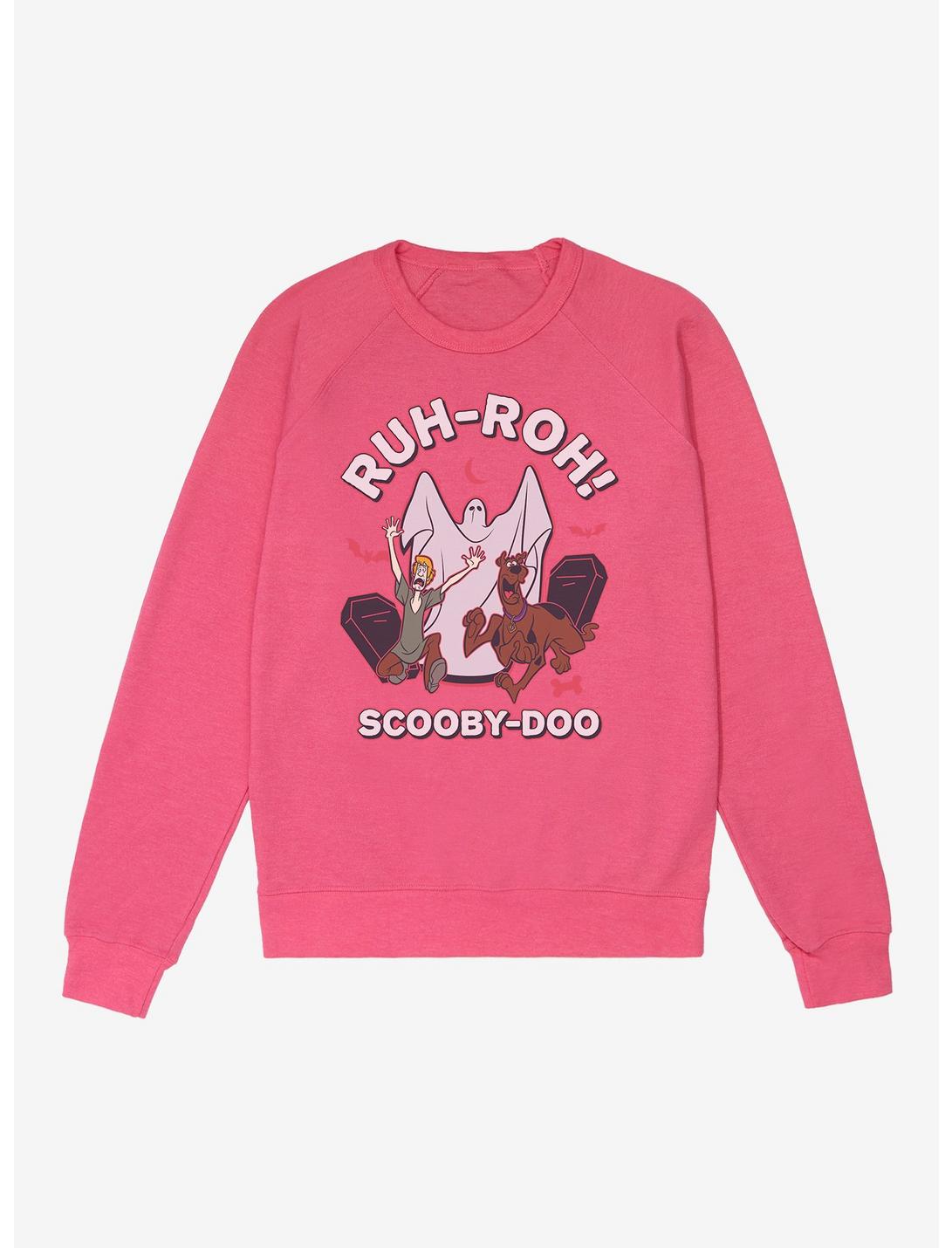 Scooby-Doo Ghost Ruh-Roh French Terry Sweatshirt, HELICONIA HEATHER, hi-res