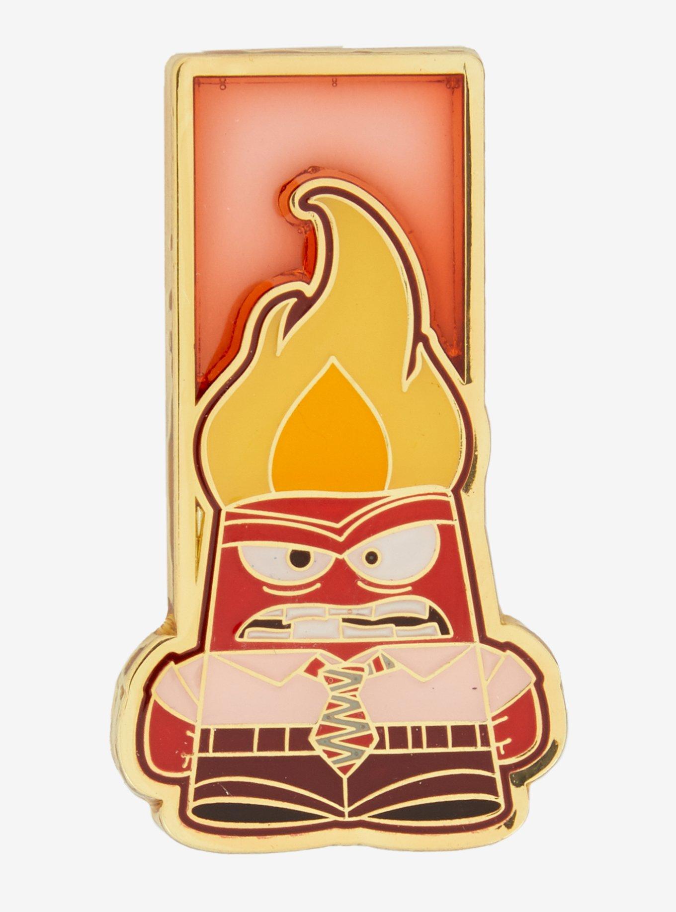 Loungefly Disney Pixar Inside Out Anger Translucent Pin — BoxLunch Exclusive, , hi-res