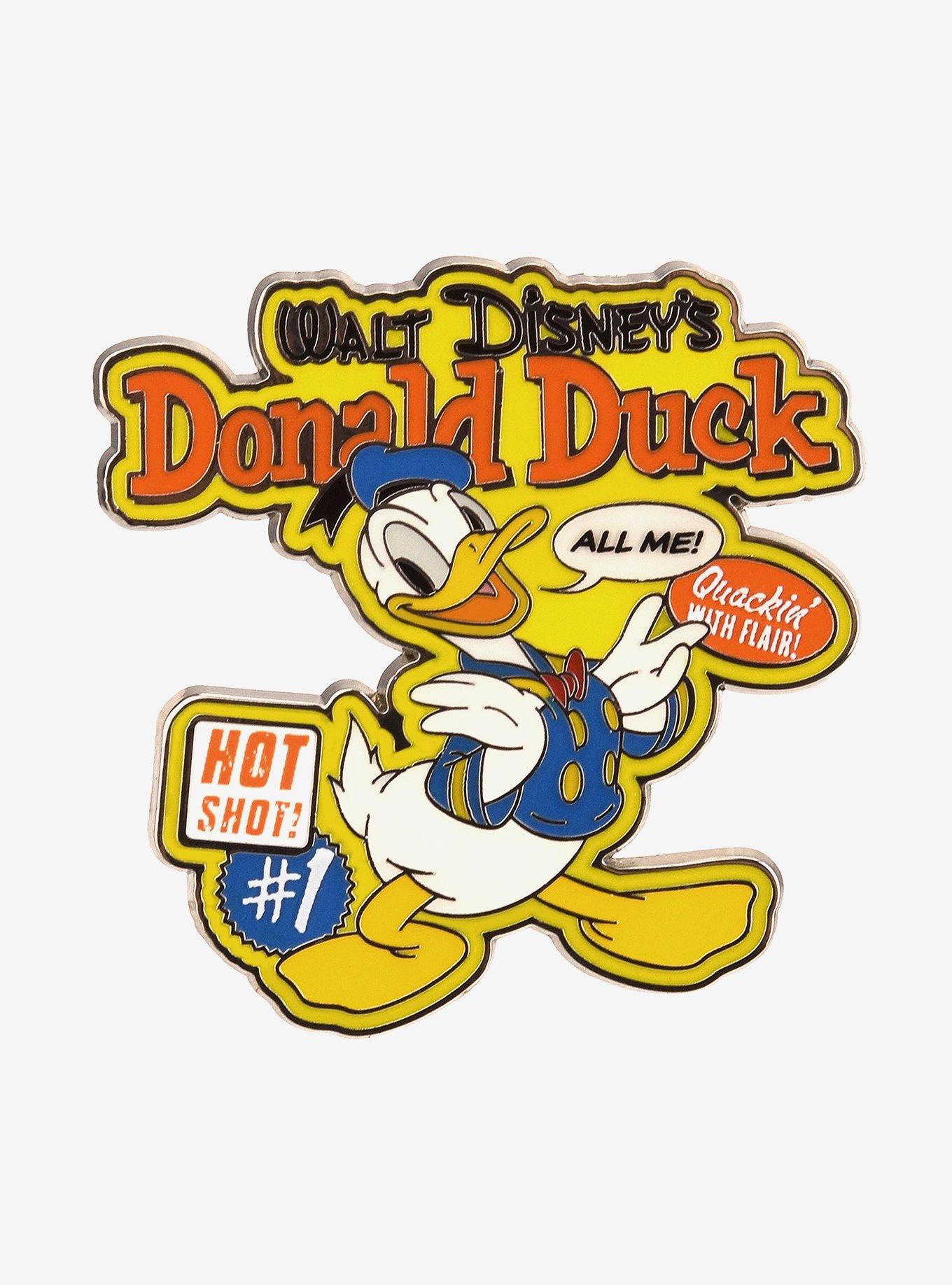 Disney Donald Duck Classic Cartoon Enamel Pin — BoxLunch Exclusive, , hi-res