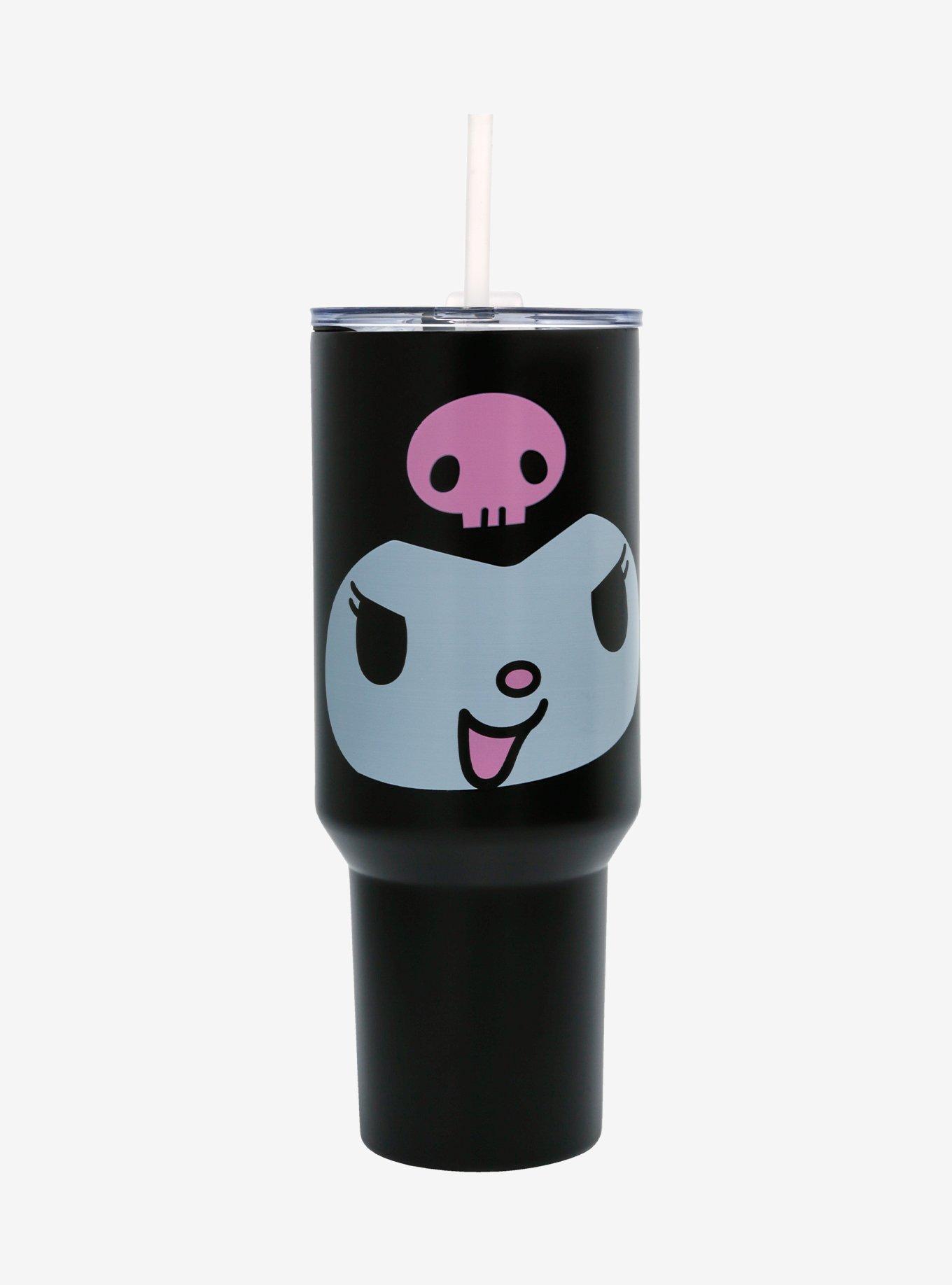 Kuromi Face Stainless Steel Travel Mug, , hi-res