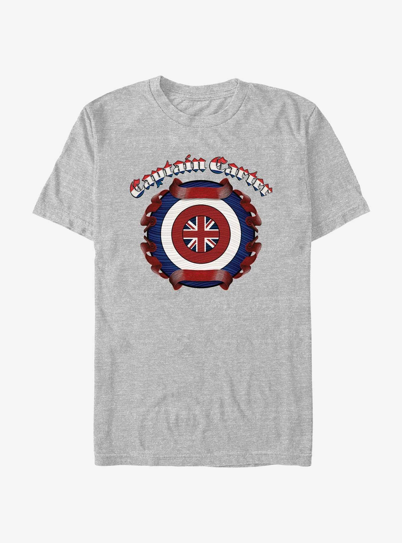 Marvel What If...? Captain Carter Shield T-Shirt, ATH HTR, hi-res