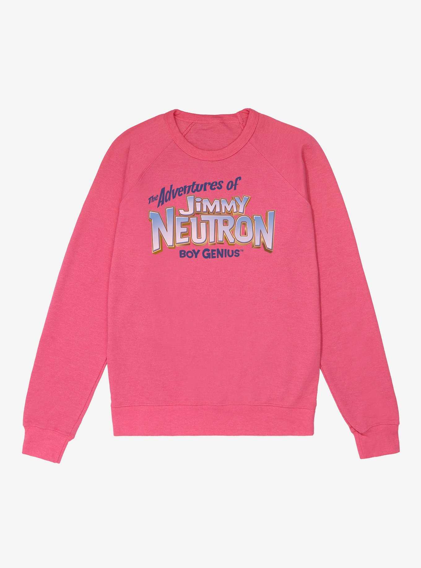 The Adventures Of Jimmy Neutron Boy Genius Title Logo French Terry Sweatshirt, , hi-res