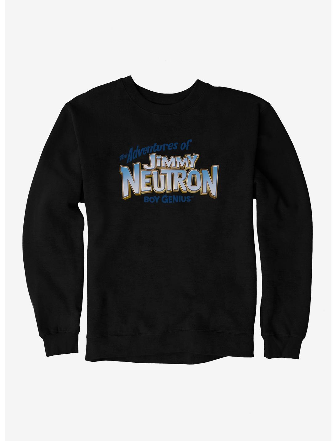 The Adventures Of Jimmy Neutron Boy Genius Title Logo Sweatshirt, BLACK, hi-res