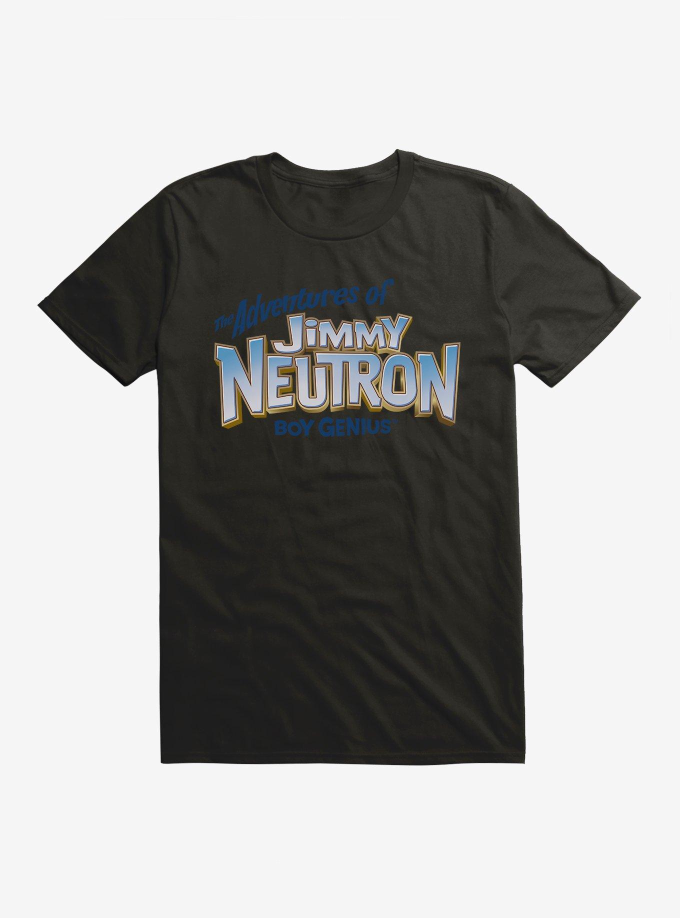 The Adventures Of Jimmy Neutron Boy Genius Title Logo T-Shirt, BLACK, hi-res
