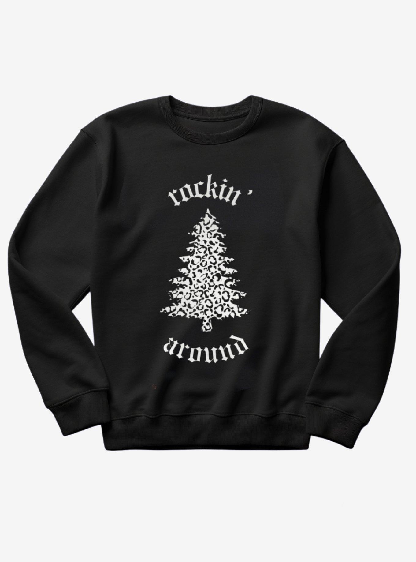 Rockin' Around Ugly Christmas Sweater, BLACK, hi-res