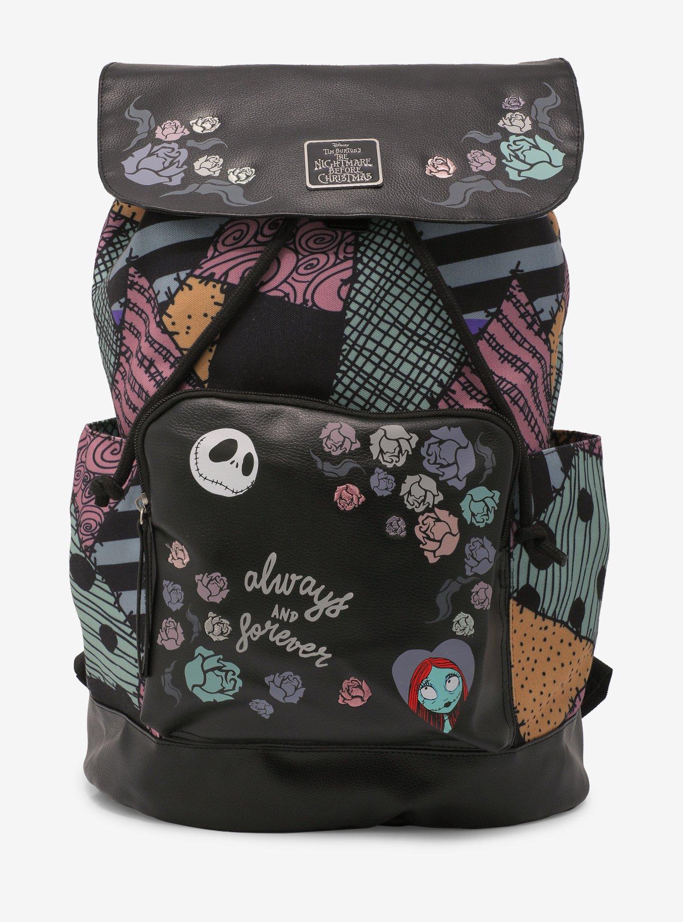 The Nightmare Before Christmas Sally Patchwork Slouch Backpack, , hi-res