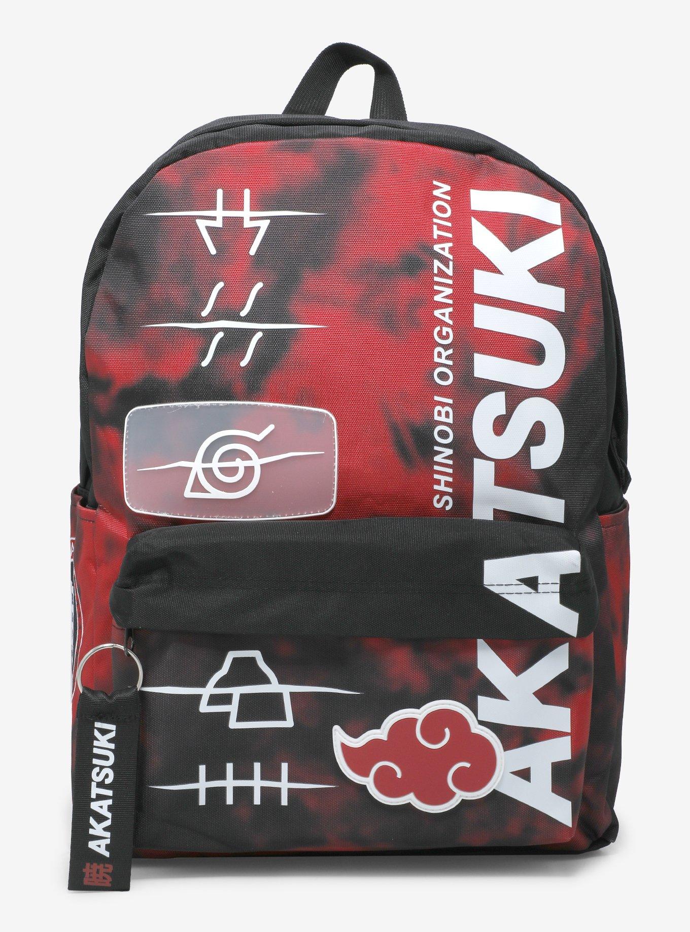 Naruto Shippuden Akatsuki Tie Dye Backpack Hot Topic