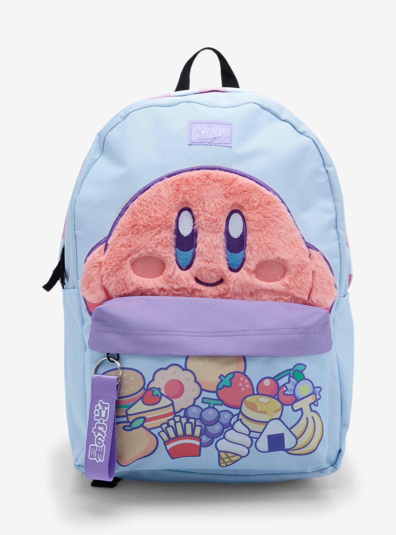 Kirby Snacks Fuzzy Pastel Backpack, , hi-res