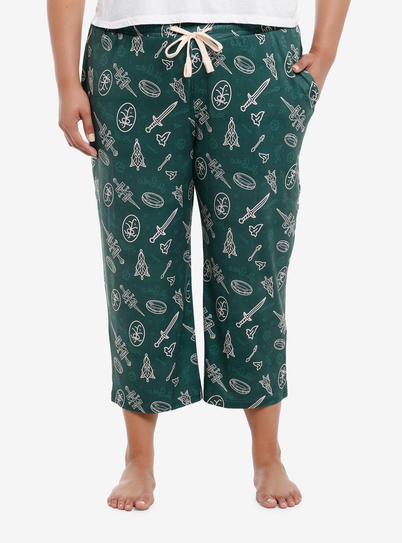Her Universe The Lord Of The Rings Icons Pajama Pants Plus Size Her Universe Exclusive, , hi-res