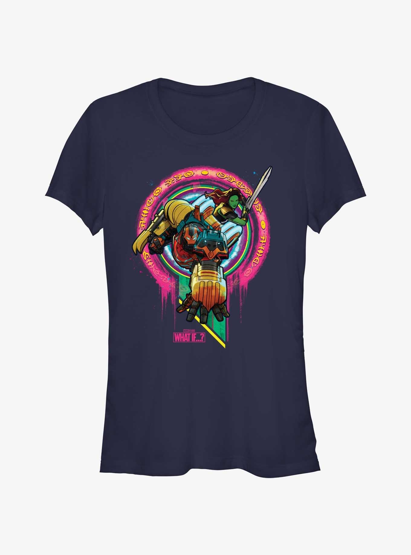 Marvel What If...? Sakaarian Iron Man And Gamora Girls T-Shirt, , hi-res