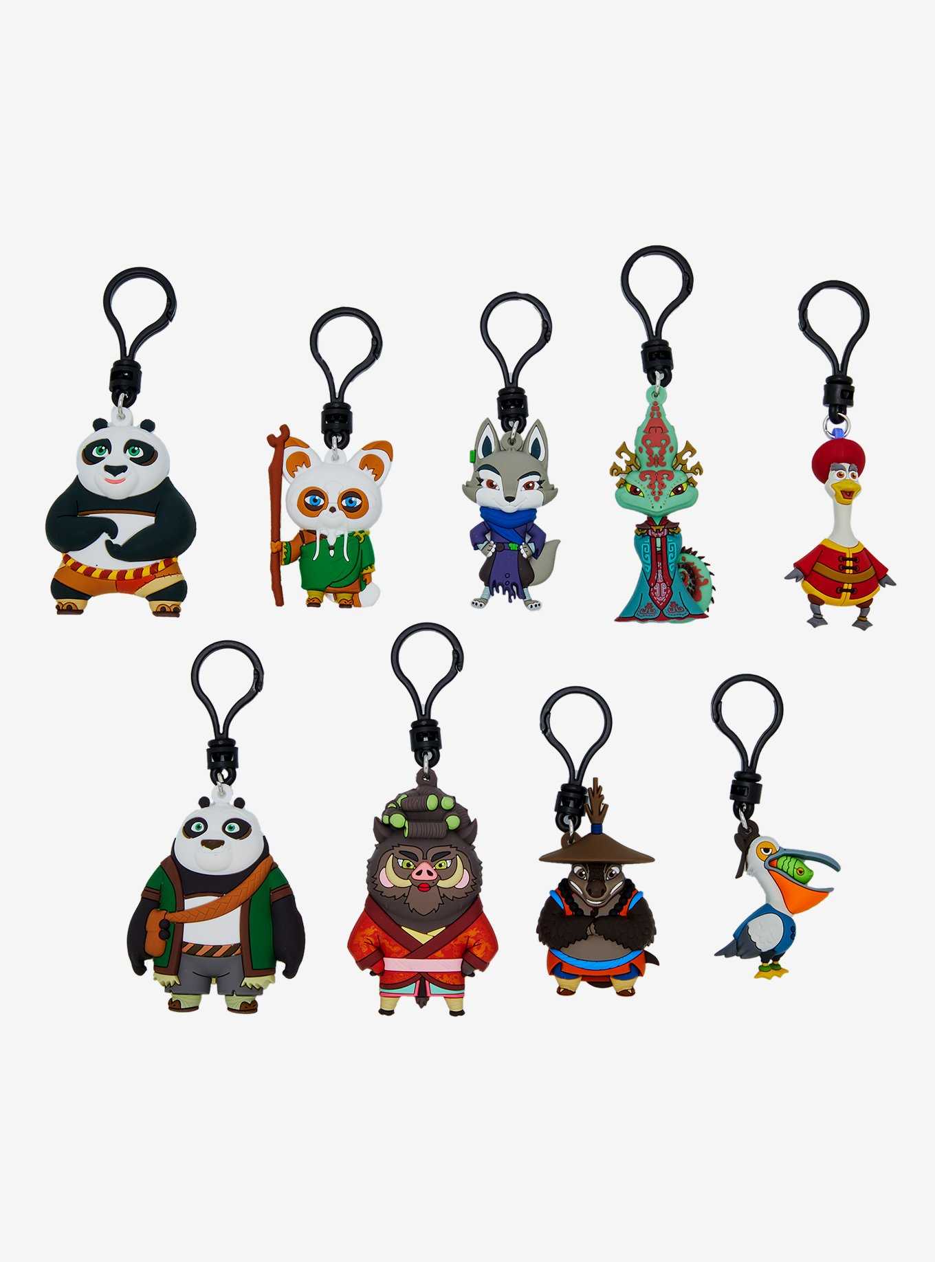 Kung Fu Panda 4 Characters Blind Bag Figural Bag Clip, , hi-res