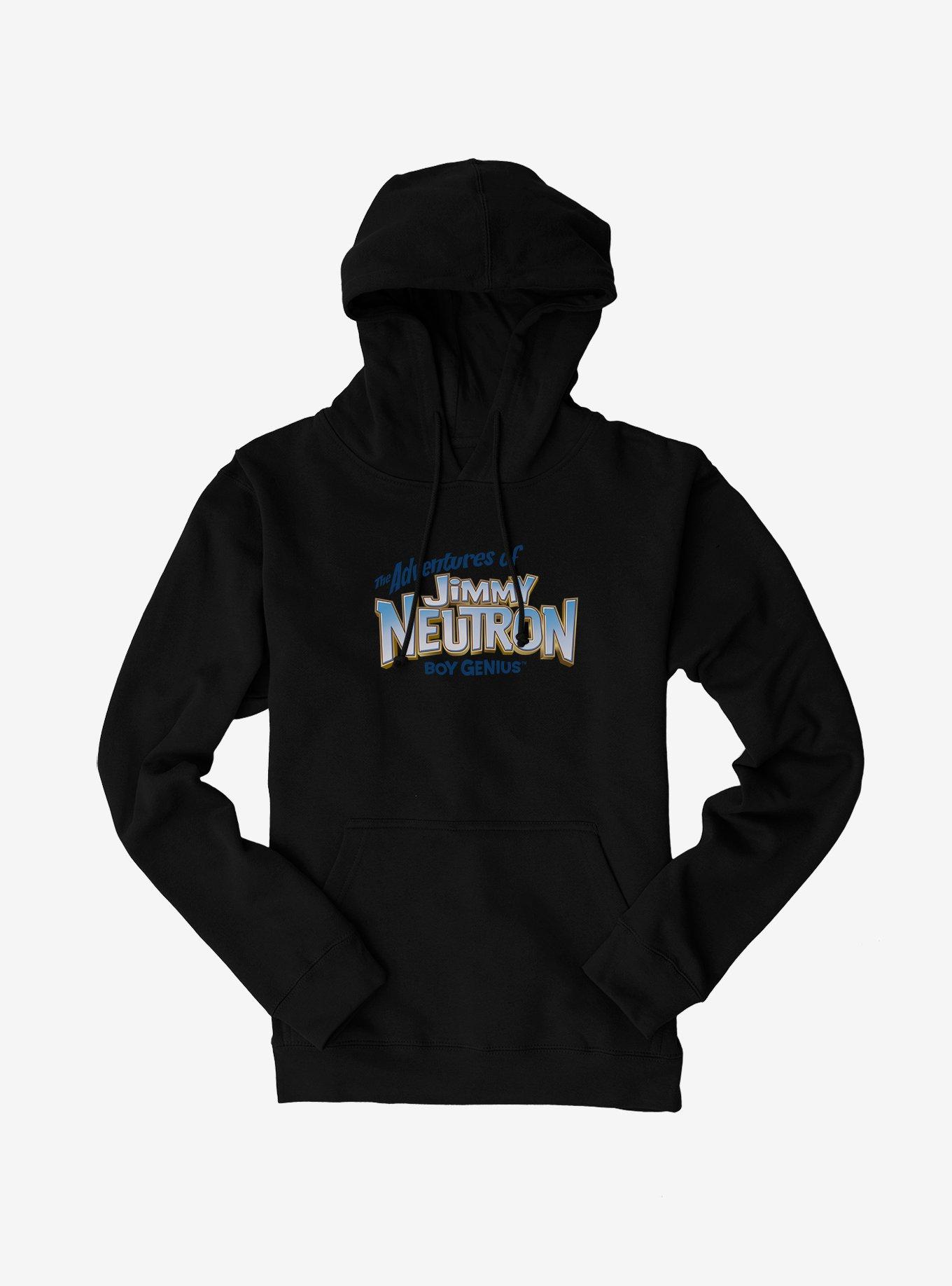The Adventures Of Jimmy Neutron Boy Genius Title Logo Hoodie, , hi-res