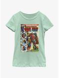 Marvel What If...? Sakaarian Iron Man Comic Poster Youth Girls T-Shirt, MINT, hi-res