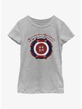 Marvel What If...? Captain Carter Shield Youth Girls T-Shirt, ATH HTR, hi-res