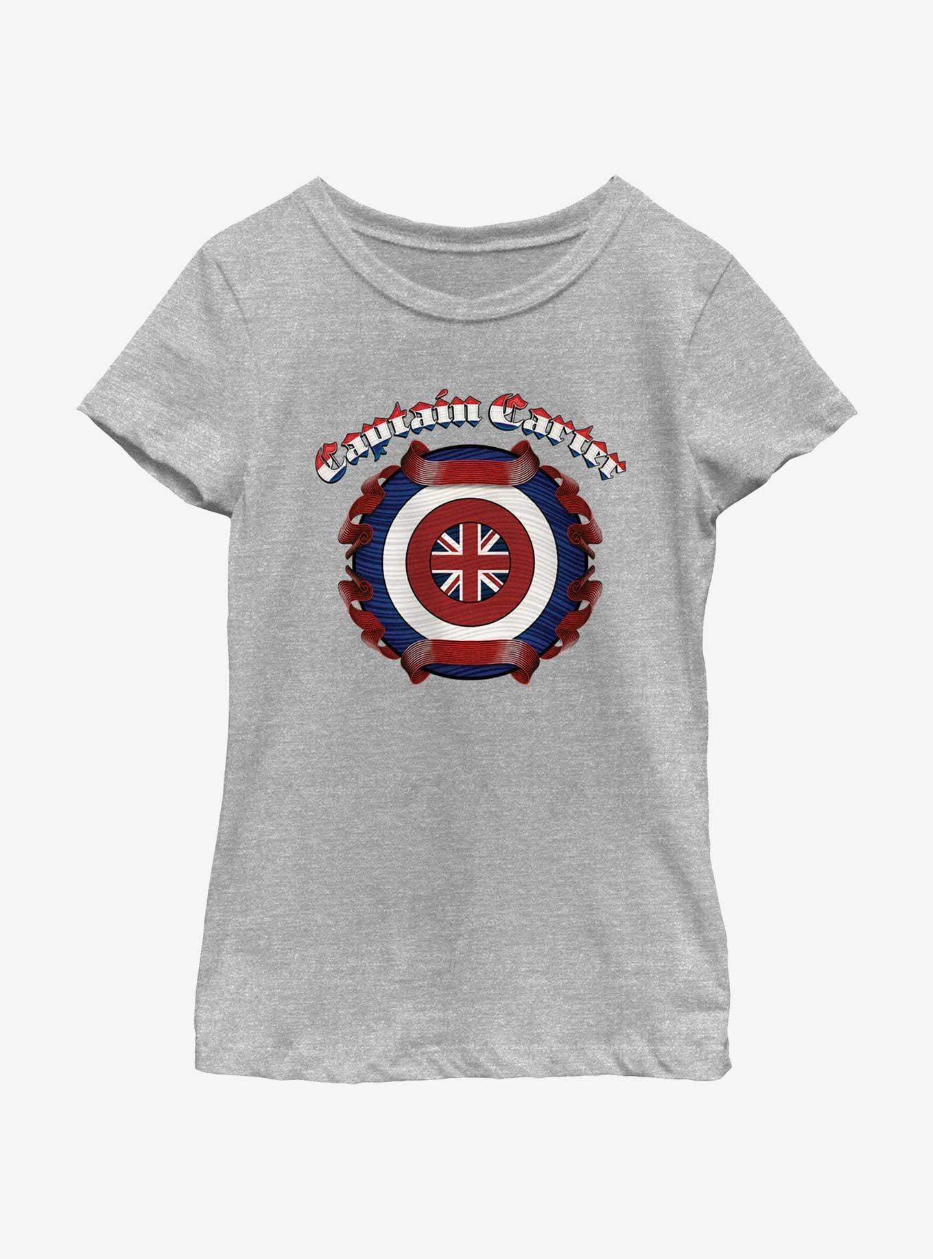 Marvel What If...? Captain Carter Shield Youth Girls T-Shirt, , hi-res