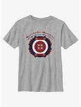 Marvel What If...? Captain Carter Shield Youth T-Shirt, ATH HTR, hi-res