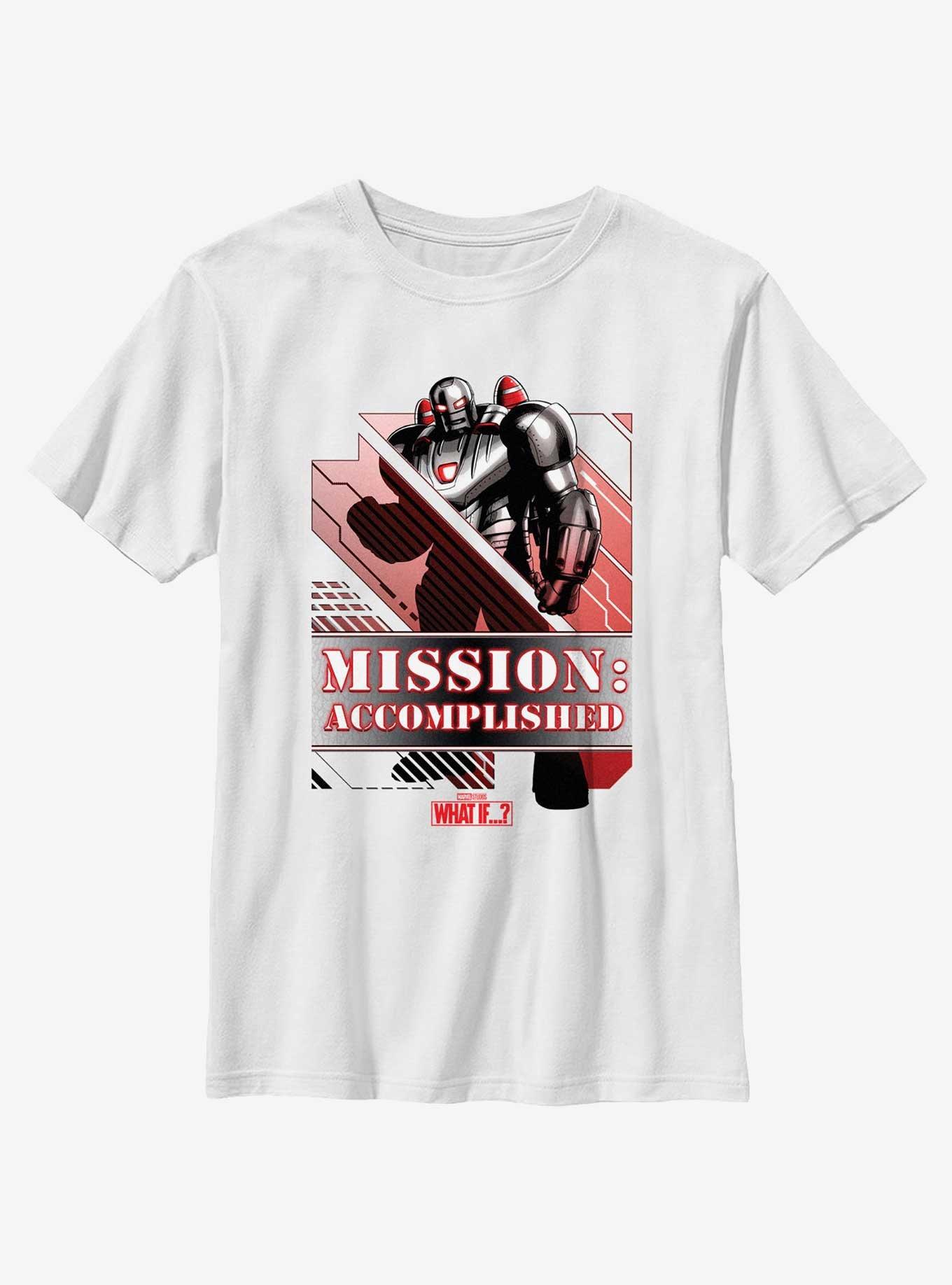 Marvel What If...? Mission Accomplished Hydra Stomper Mark 2 Youth T-Shirt, WHITE, hi-res