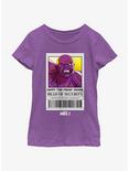 Marvel What If...? Head Of Security Happy The Freak Hogan Youth Girls T-Shirt, PURPLE BERRY, hi-res
