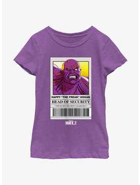 Marvel What If...? Head Of Security Happy The Freak Hogan Youth Girls T-Shirt, , hi-res