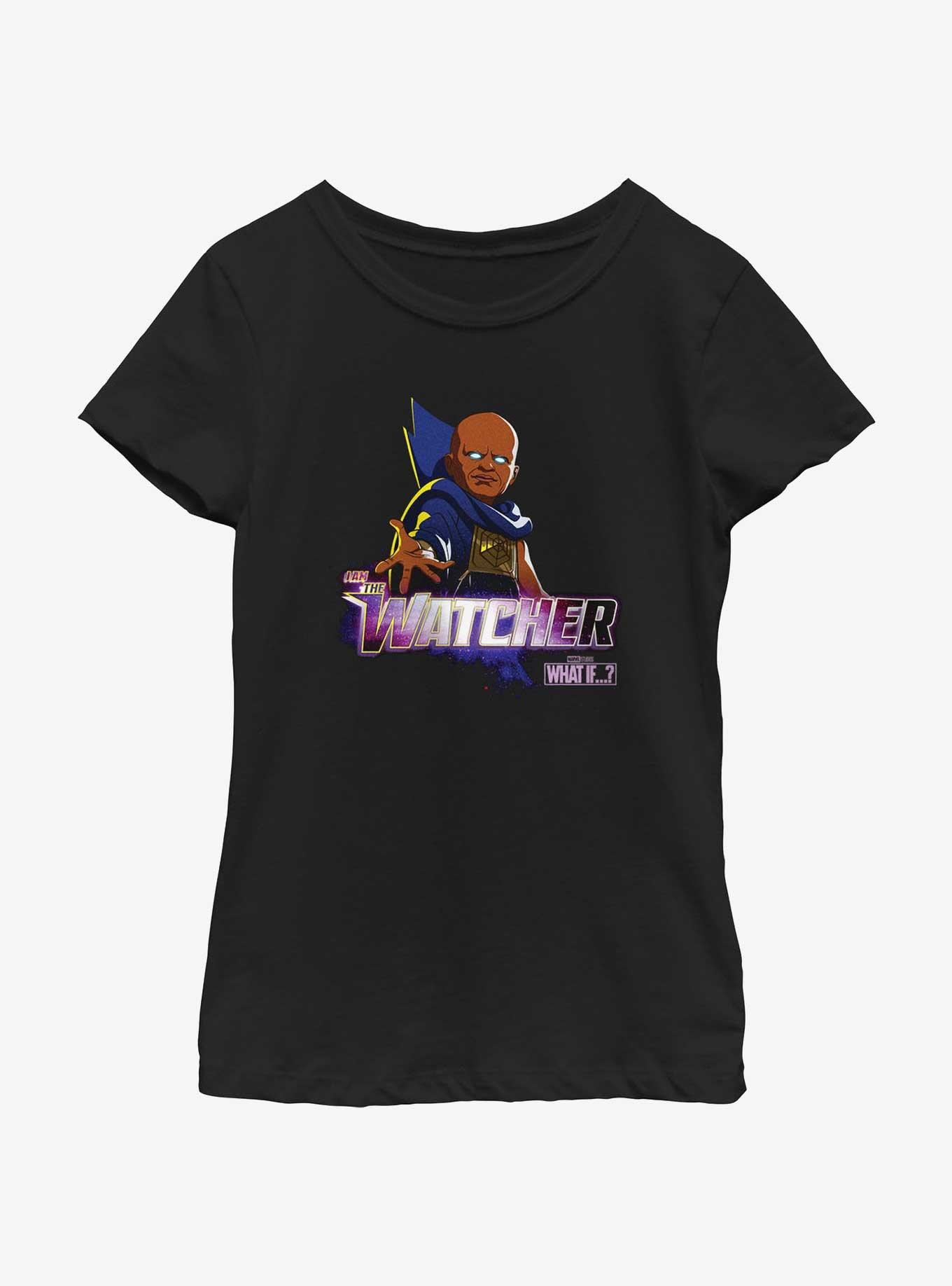 Marvel What If...? I Am The Watcher Youth Girls T-Shirt, BLACK, hi-res