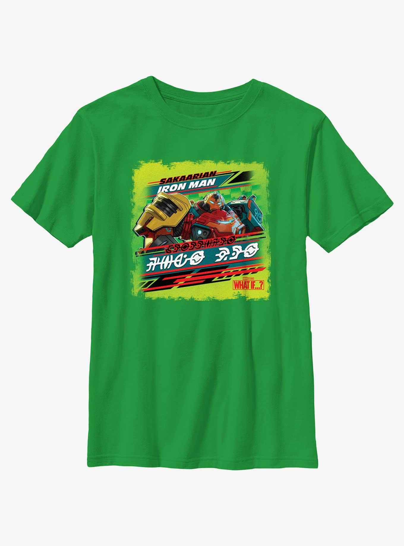 Marvel What If...? Sakaarian Iron Man Youth T-Shirt, , hi-res