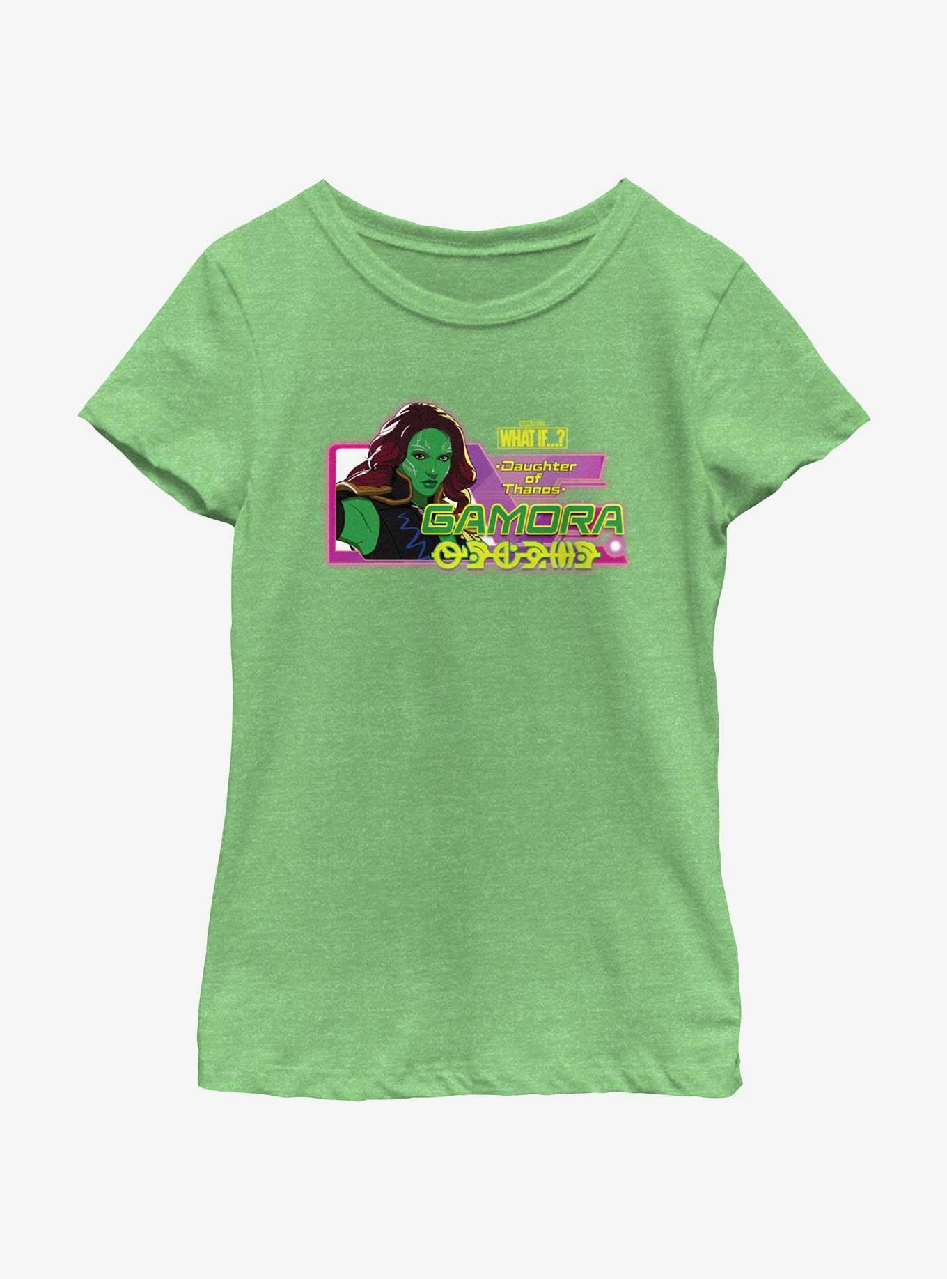 Marvel What If...? Gamora Daughter Of Thanos Youth Girls T-Shirt, GRN APPLE, hi-res