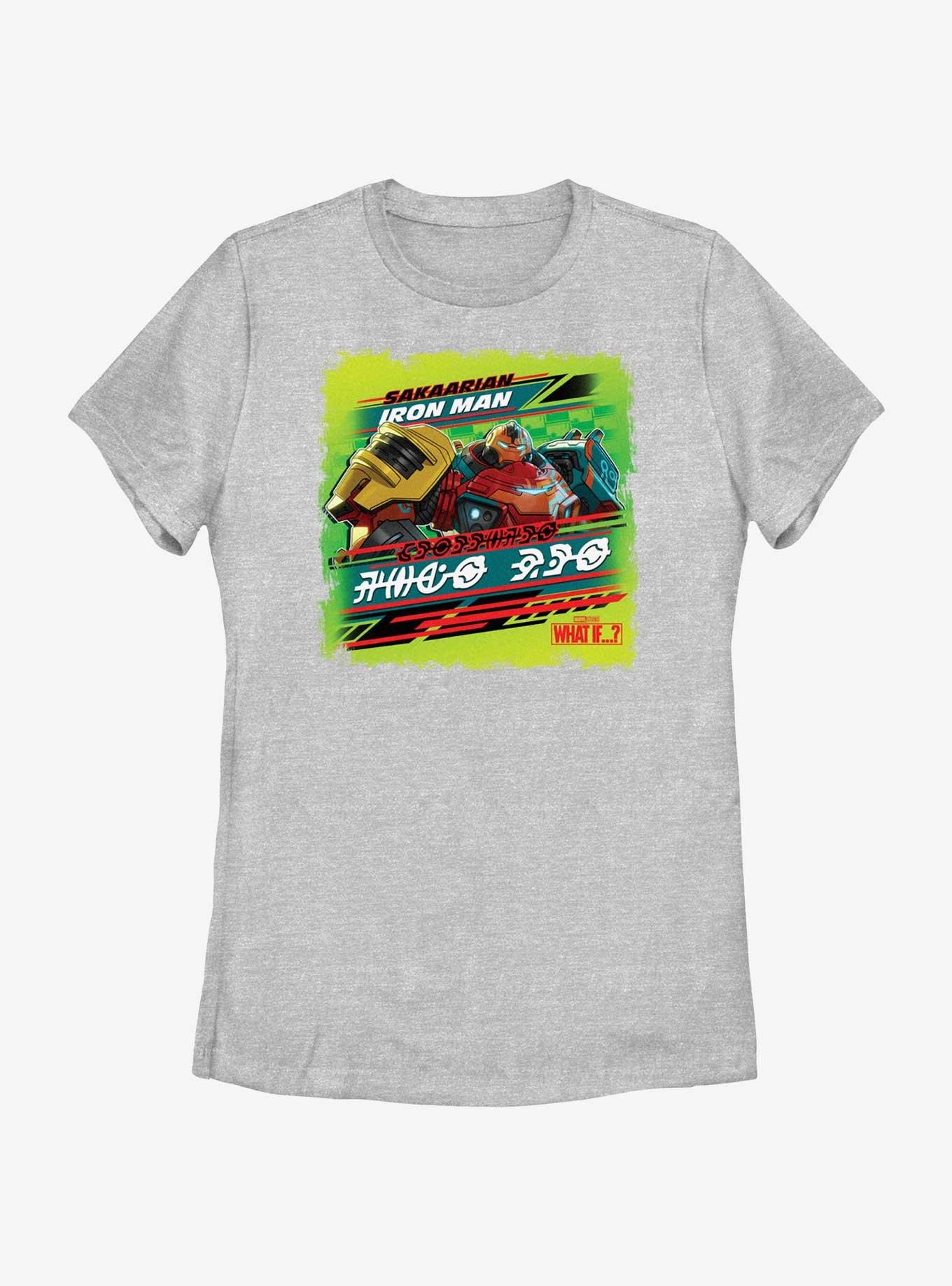 Marvel What If...? Sakaarian Iron Man Womens T-Shirt, ATH HTR, hi-res