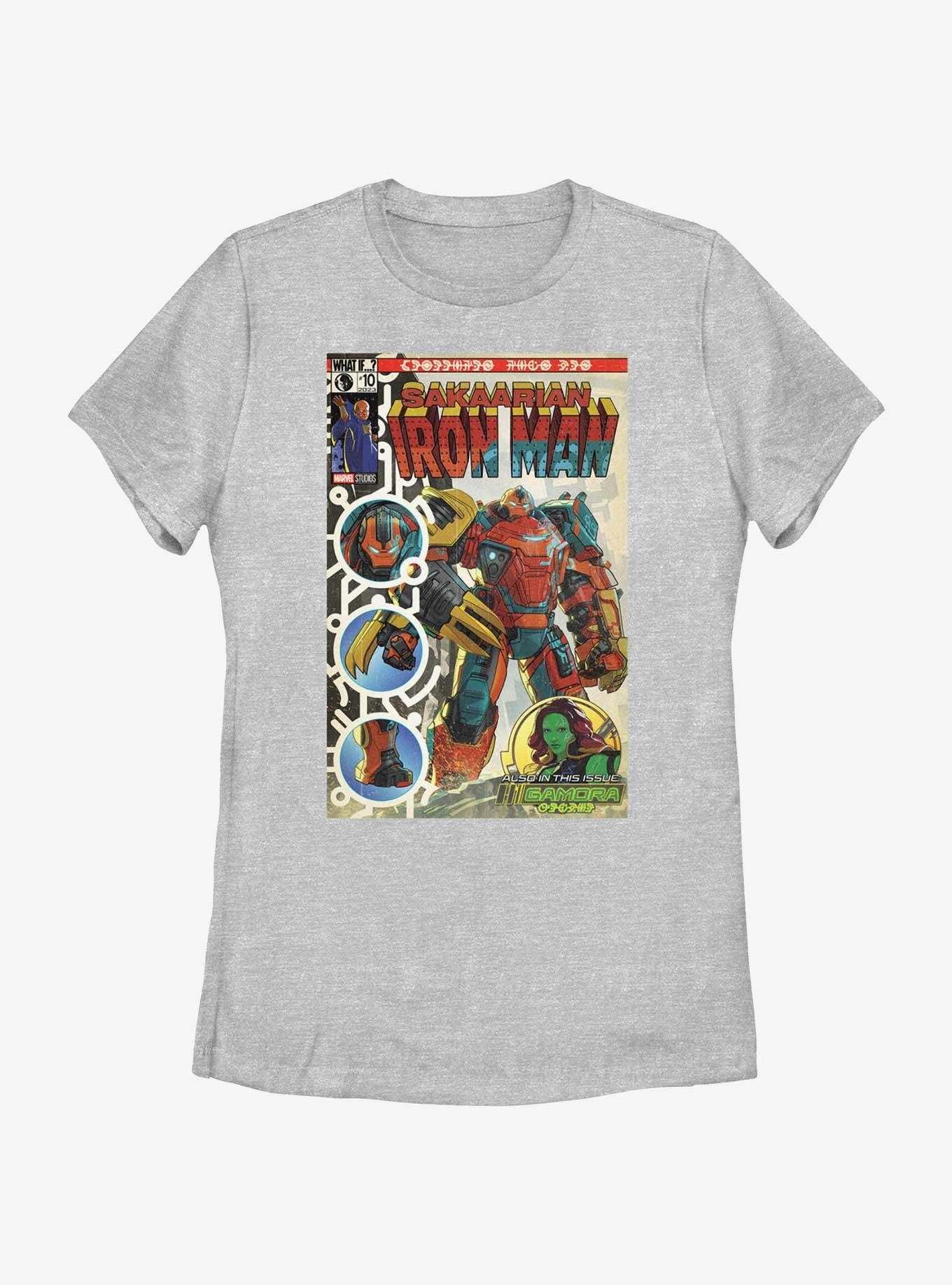 Marvel What If...? Sakaarian Iron Man Comic Poster Womens T-Shirt, , hi-res