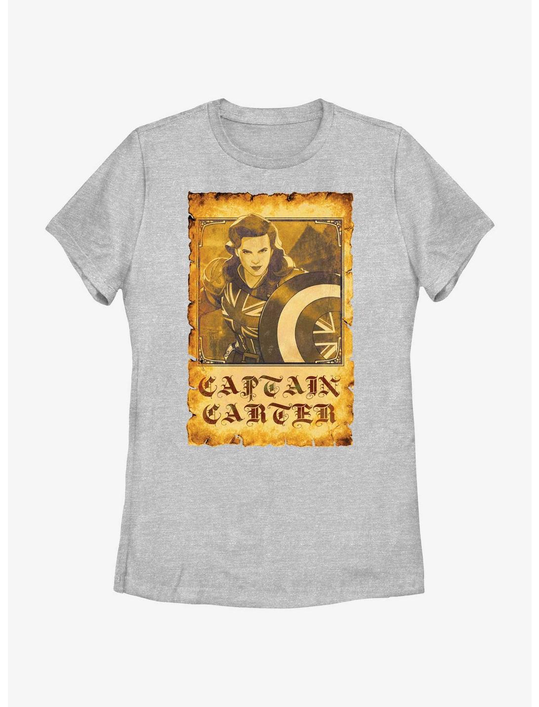 Marvel What If...? Captain Carter Poster Womens T-Shirt, ATH HTR, hi-res