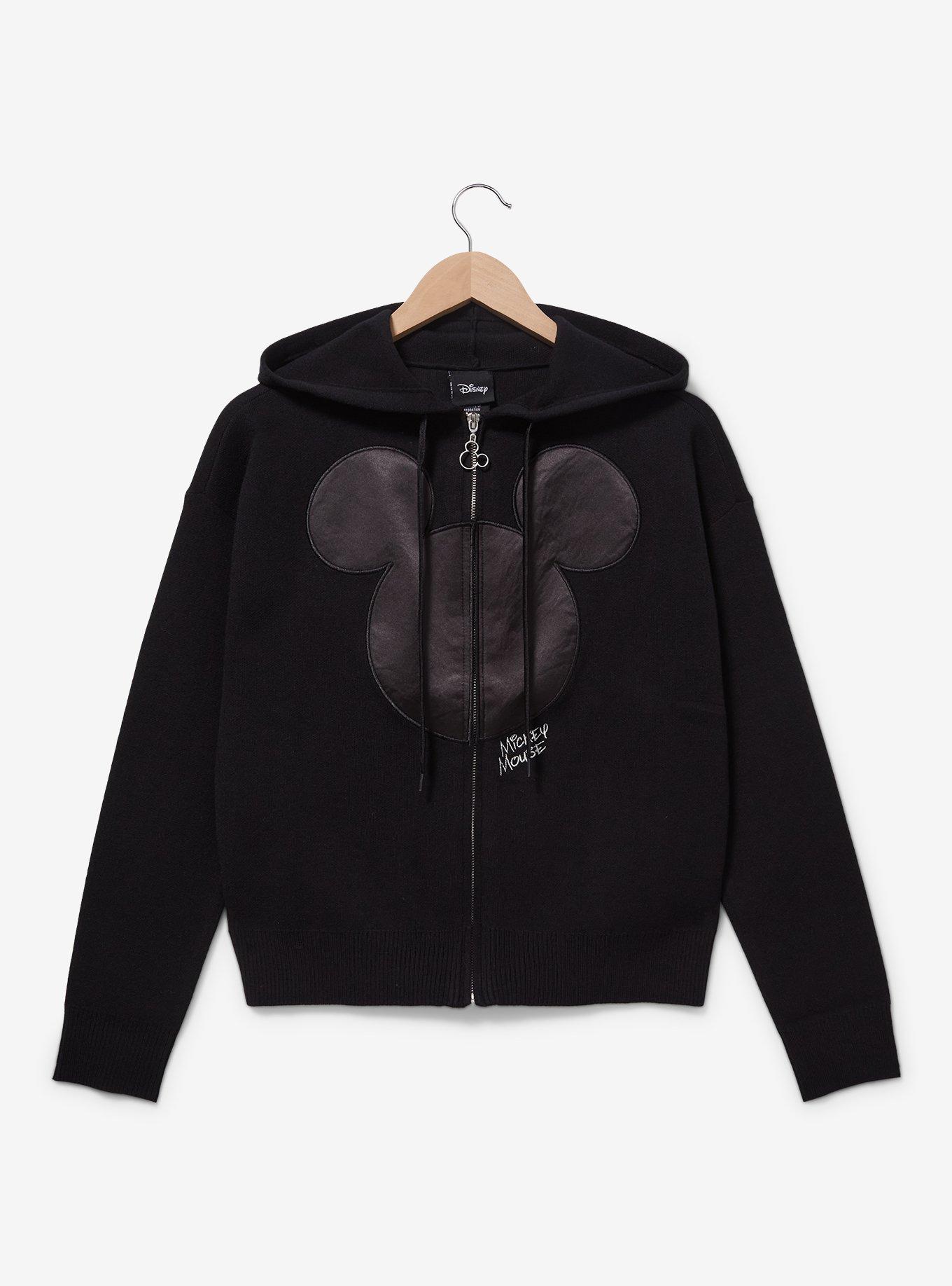 Disney Mickey Mouse Ears Knit Zip Hoodie, , hi-res