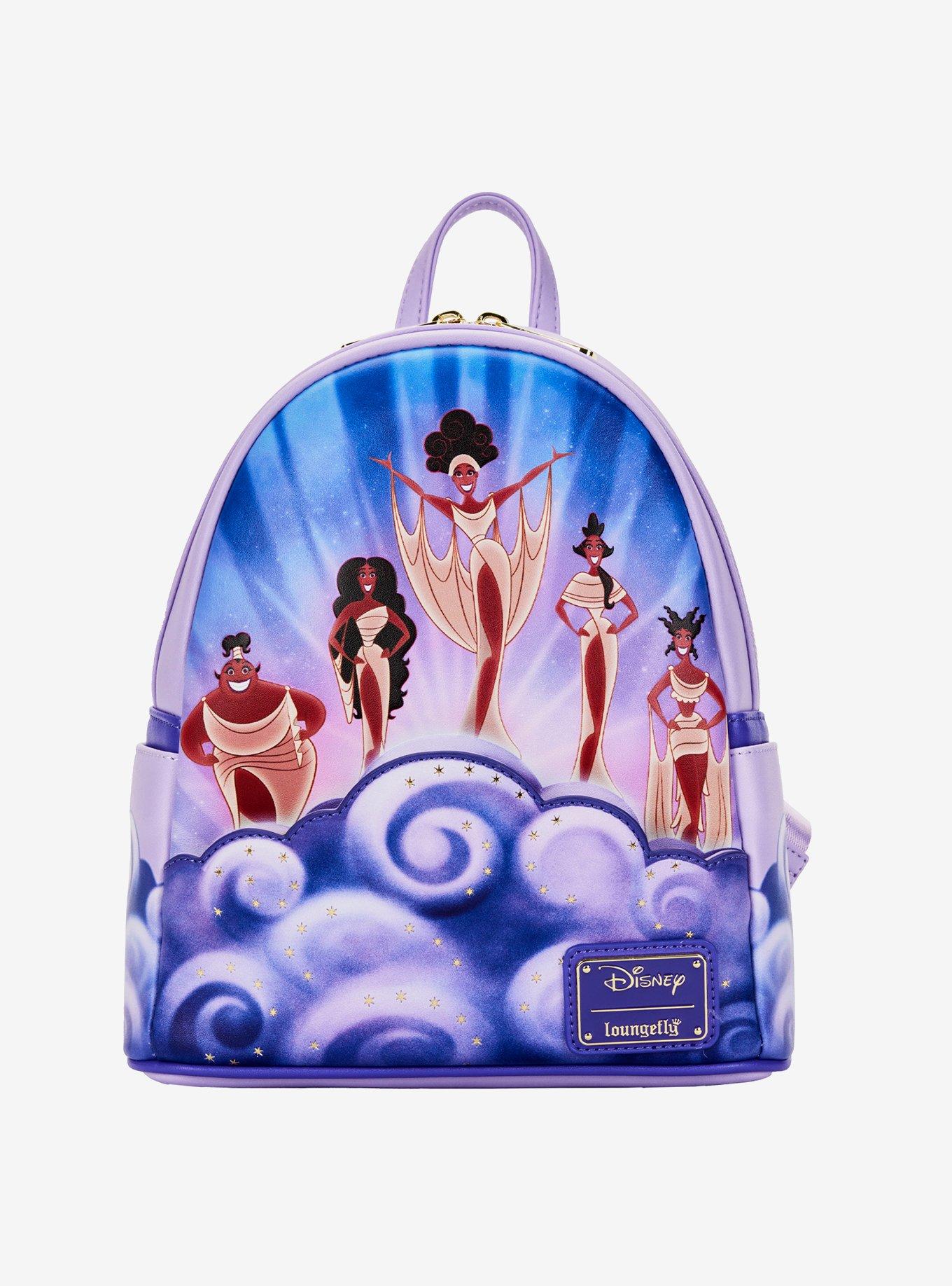 NWT Loungefly Disney Hercules Muses Clouds fashion Mini Backpack