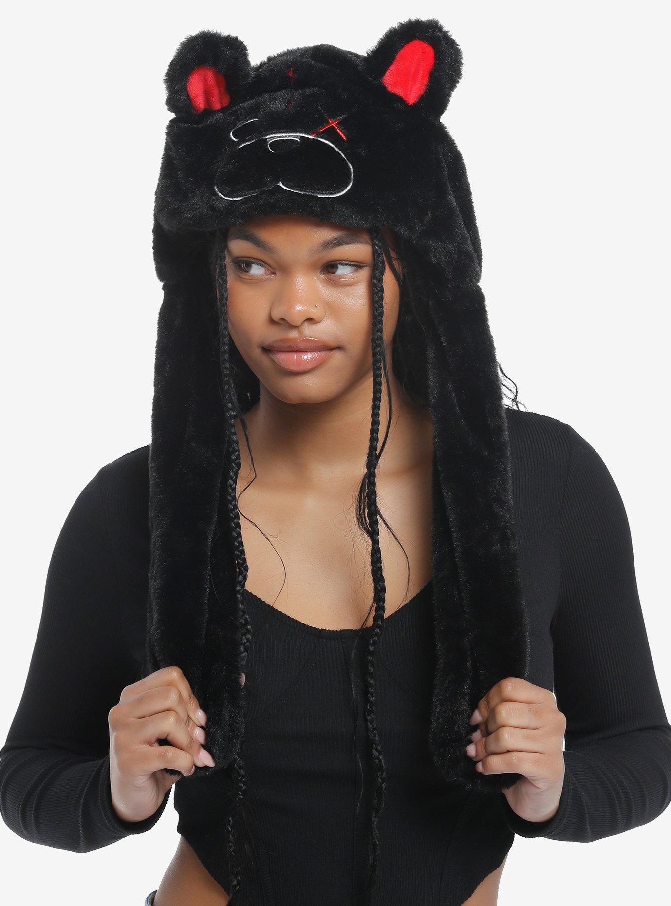 Creepy Bear Tassel Beanie With Movable Ears, , hi-res