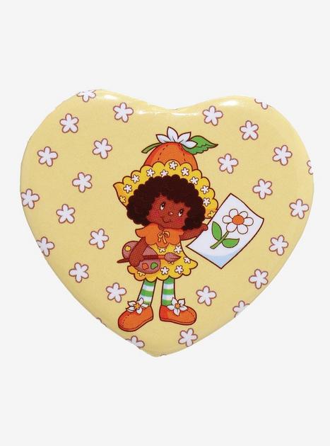 Strawberry Shortcake Orange Blossom Mini Heart Button | Hot Topic