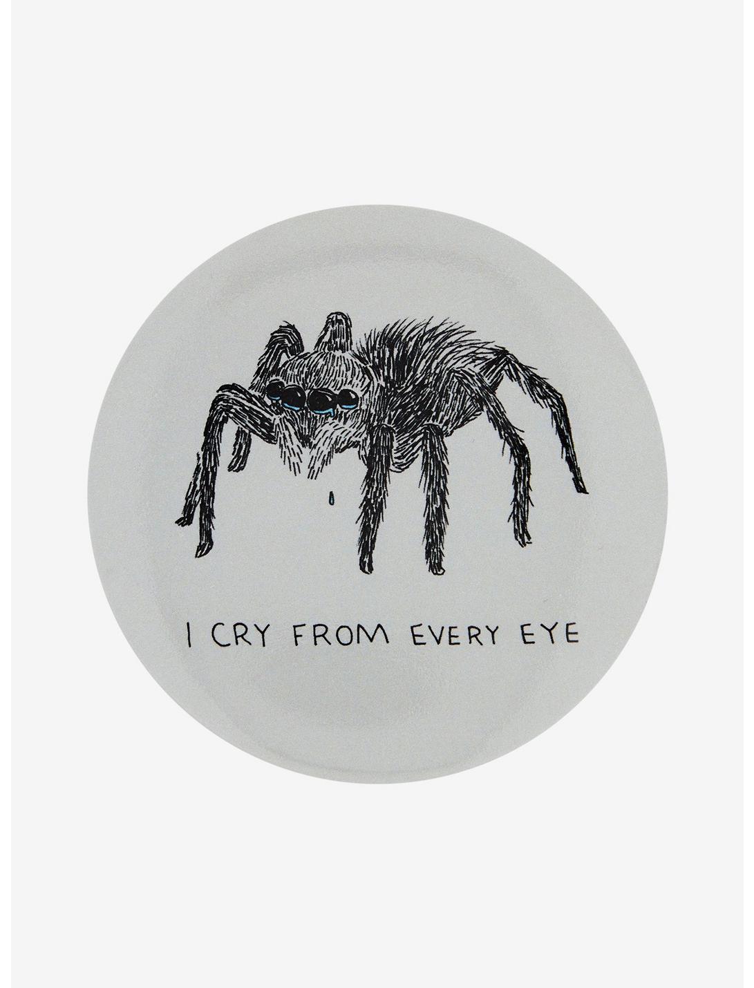 Spider Crying 3 Inch Button, , hi-res