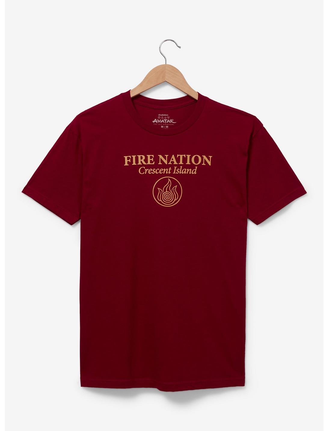 Avatar: The Last Airbender Fire Nation Insignia T-Shirt — BoxLunch Exclusive, RED, hi-res