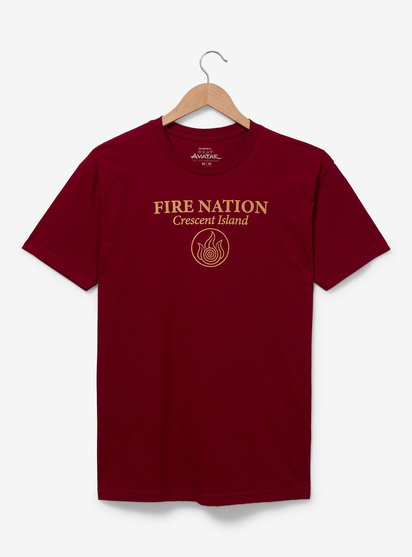 Avatar: The Last Airbender Fire Nation Insignia T-Shirt &mdash; BoxLunch Exclusive, RED, hi-res