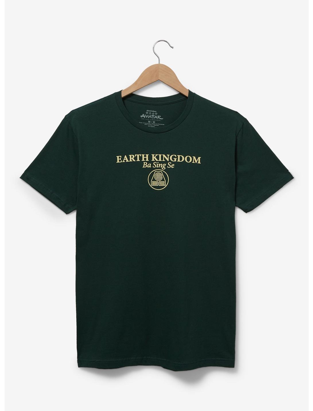 Avatar: The Last Airbender Earth Kingdom Insignia T-Shirt — BoxLunch Exclusive, GREEN, hi-res