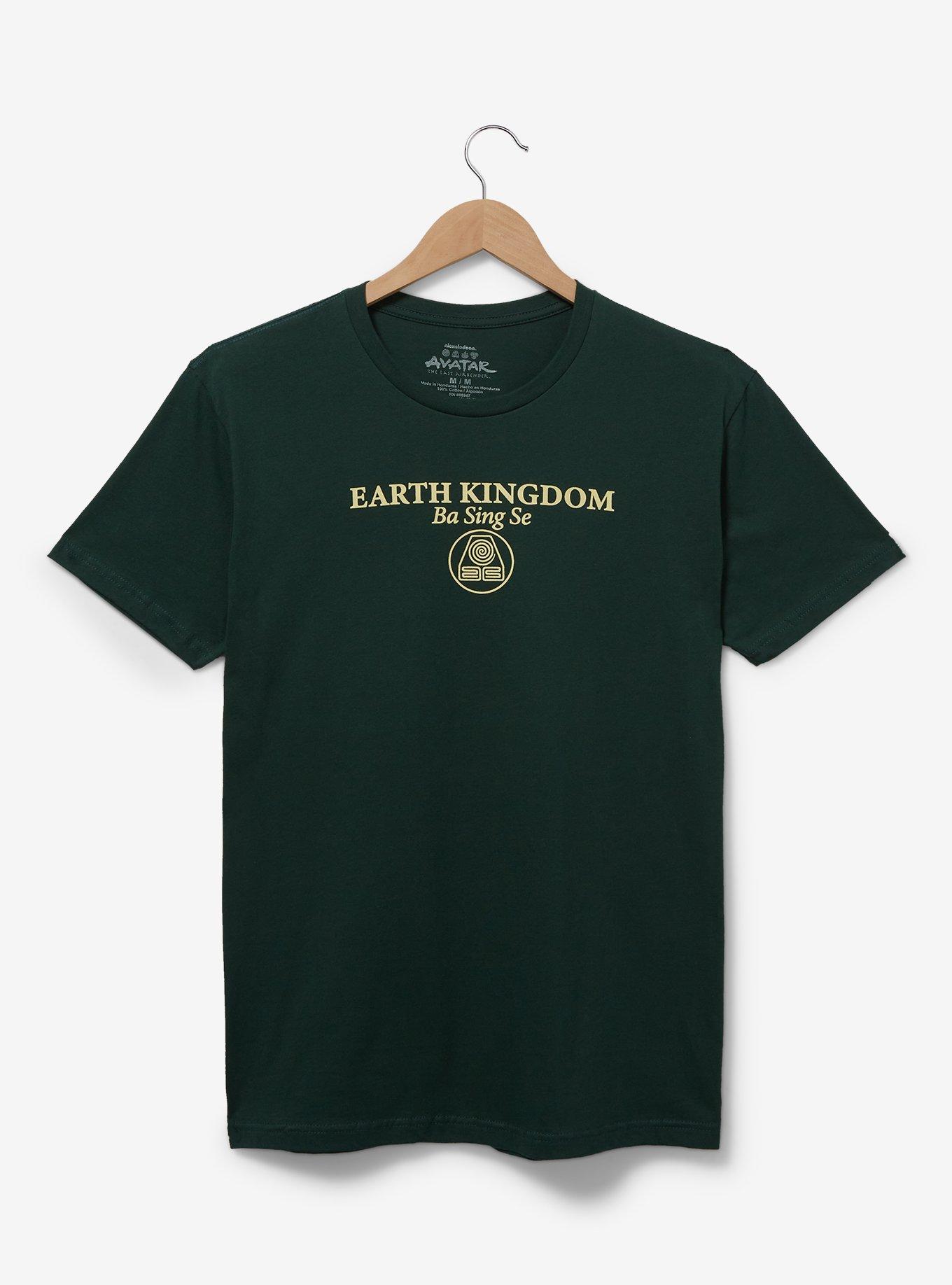 Avatar: The Last Airbender Earth Kingdom Insignia T-Shirt &mdash; BoxLunch Exclusive, GREEN, hi-res
