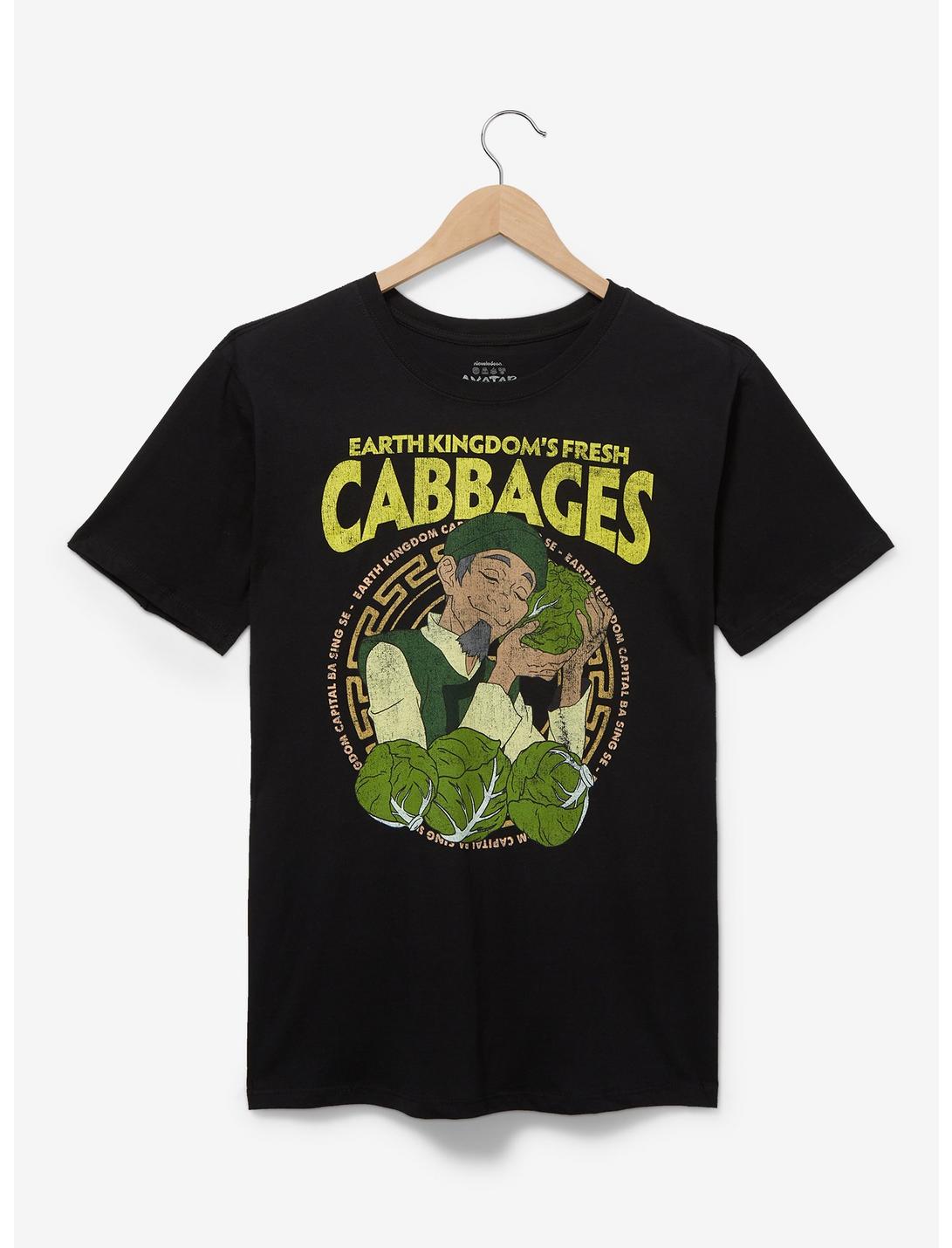 Avatar: The Last Airbender Earth Kingdom Cabbages T-Shirt — BoxLunch Exclusive, BLACK, hi-res