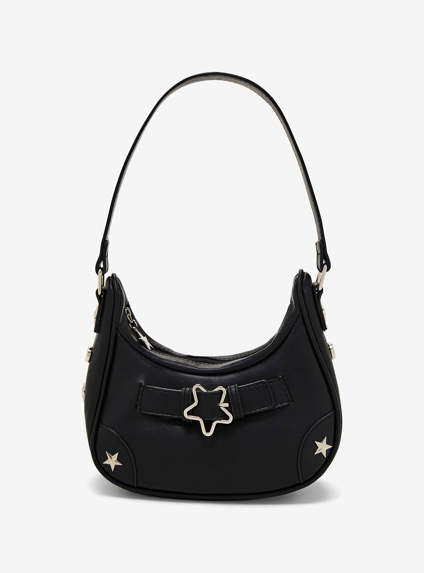 Black Star Buckle Baguette Bag, , hi-res