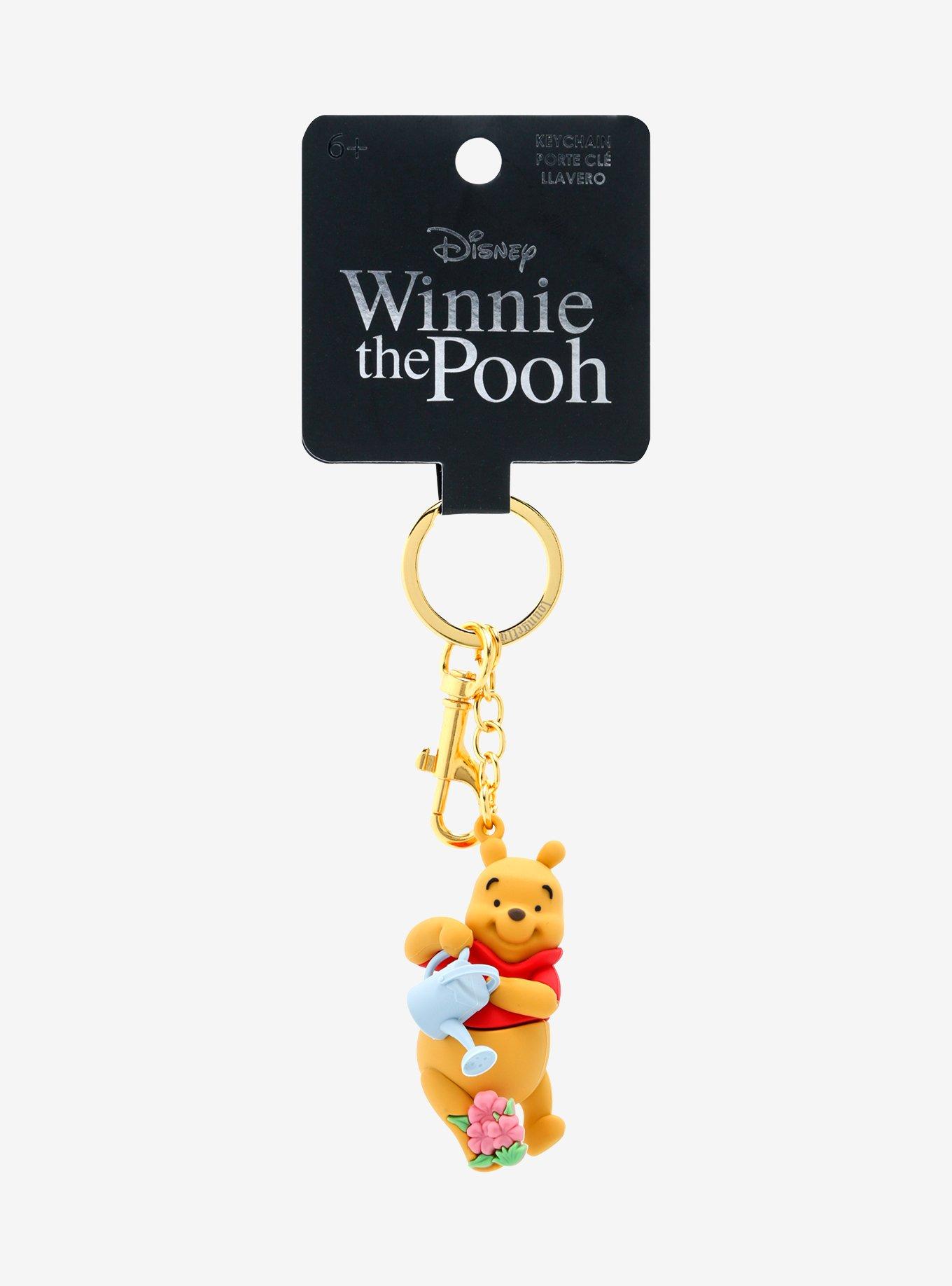 Loungefly Disney Winnie the Pooh Watering Flowers 3D Keychain — BoxLunch Exclusive, , hi-res