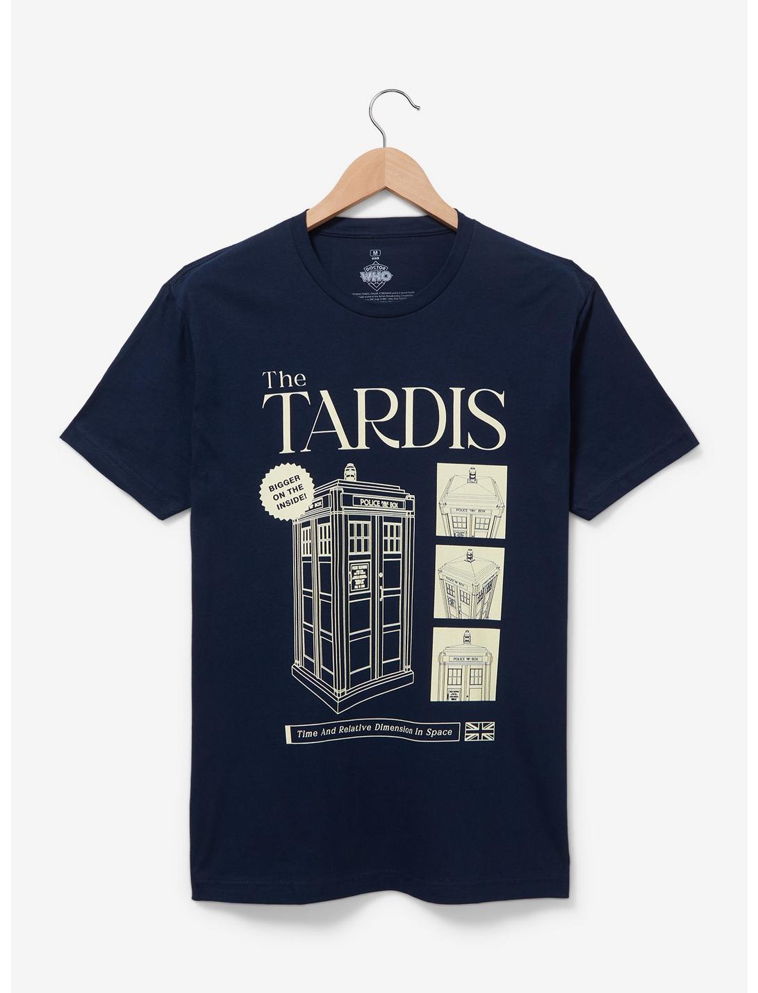 Doctor Who Tardis T-Shirt — BoxLunch Exclusive, BLACK, hi-res