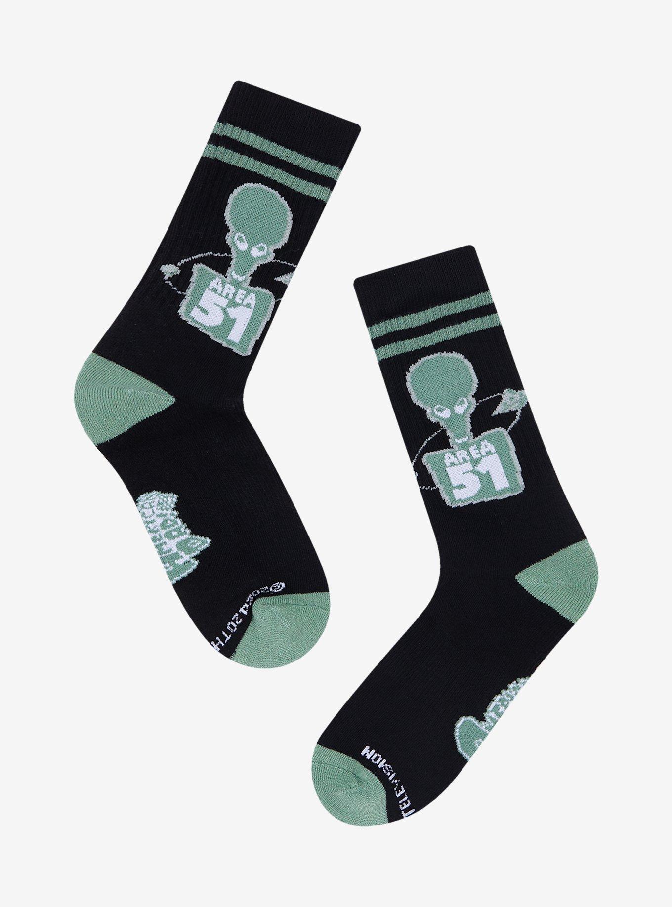 American Dad Alien Area 51 Crew Socks, , hi-res