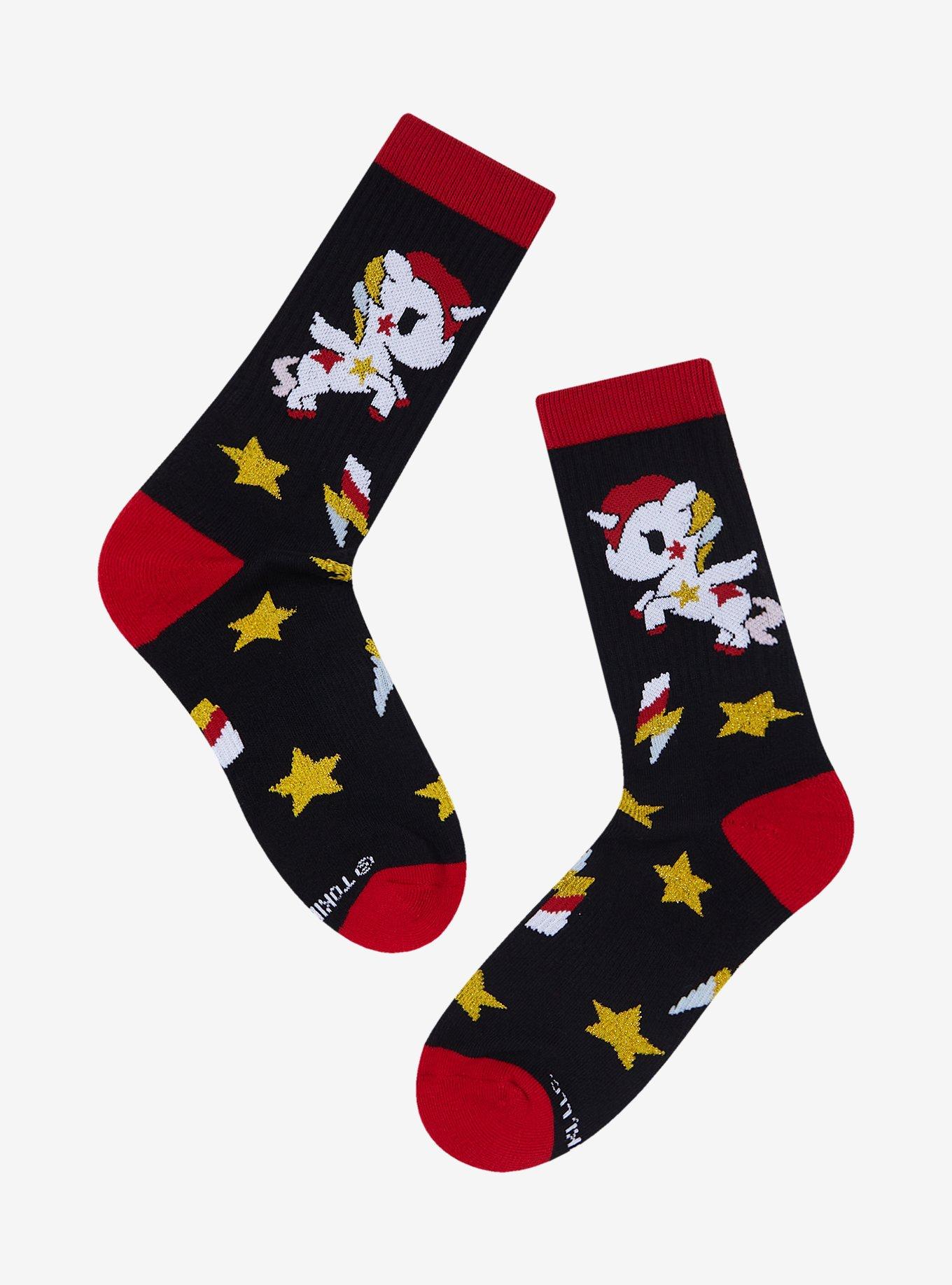 Tokidoki Unicorno Star Glitter Crew Socks, , hi-res